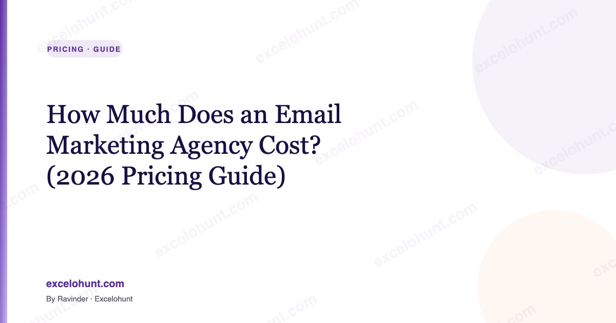 How Much Does an Email Marketing Agency Cost? (2026 Pricing Guide)