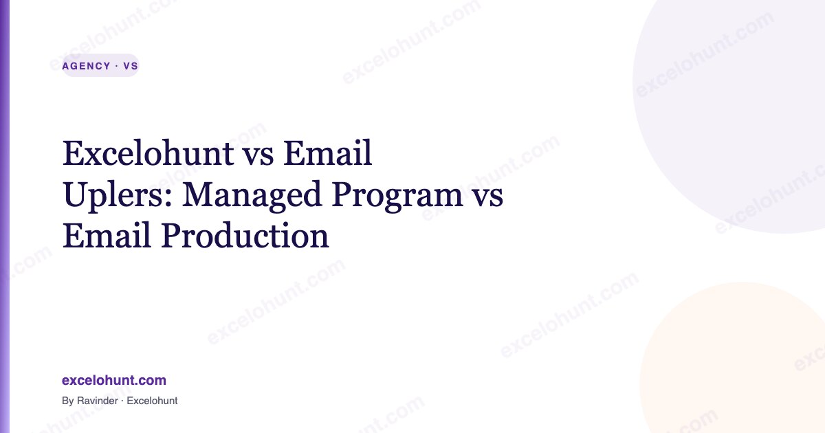 Excelohunt vs Email Uplers: Managed Program vs Email Production