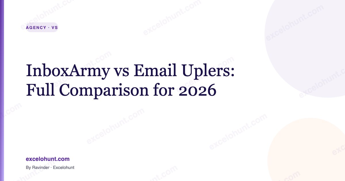 InboxArmy vs Email Uplers: Full Comparison for 2026