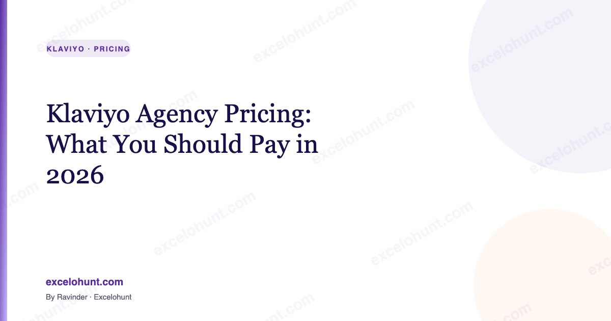 Klaviyo Agency Pricing: What You Should Pay in 2026